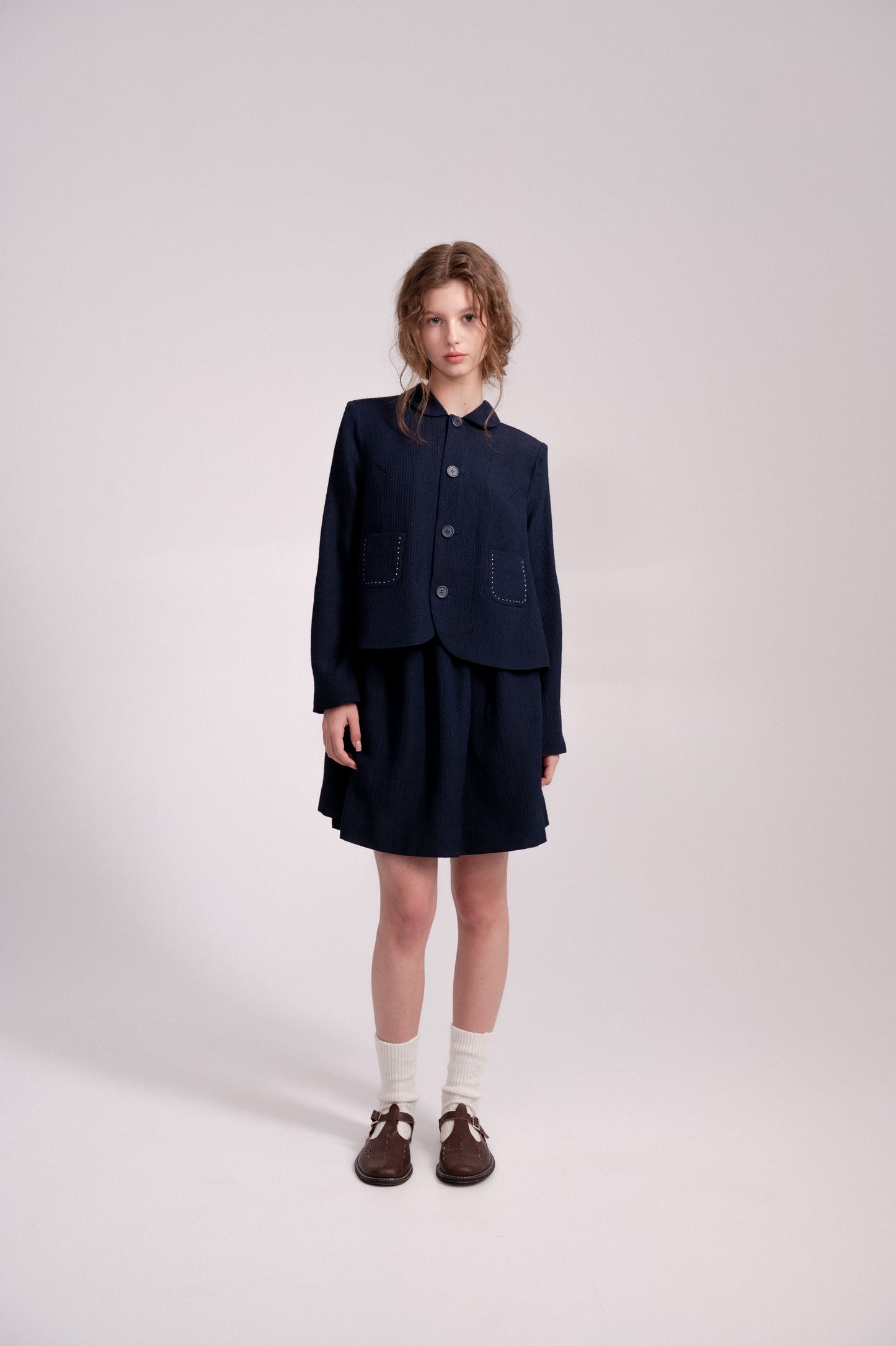 Silk-Wool Blazer